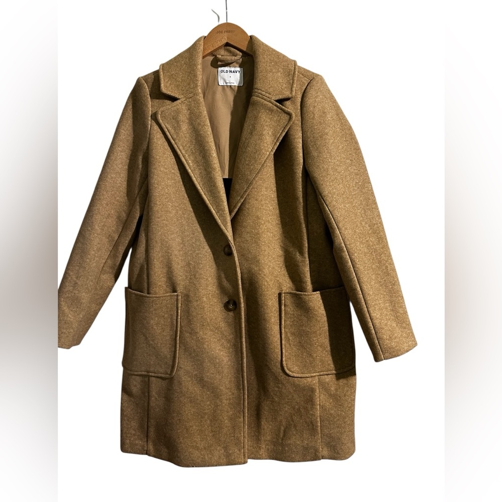 Old Navy Women's Brown Wool Coat